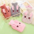 thumbnail image 4 of Hot Water Bottle Wide Opening Comfortable Touch Cute Cartoon Winter Pvc Water Bottle With Hand Pocket Cover For Hot Cold Therapy, 4 of 5