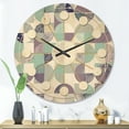 thumbnail image 2 of Designart 'Geometrical Retro Design XV' Mid-Century Modern Wood Wall Clock, 2 of 5