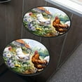 thumbnail image 4 of Stove Burner Covers 4 Pcs for Home Decor Cooktop Decorative ,Chicken and Rooster in The Grass creative, Round Electric Stove Burner Covers 8Inch And 10Inch, 4 of 6