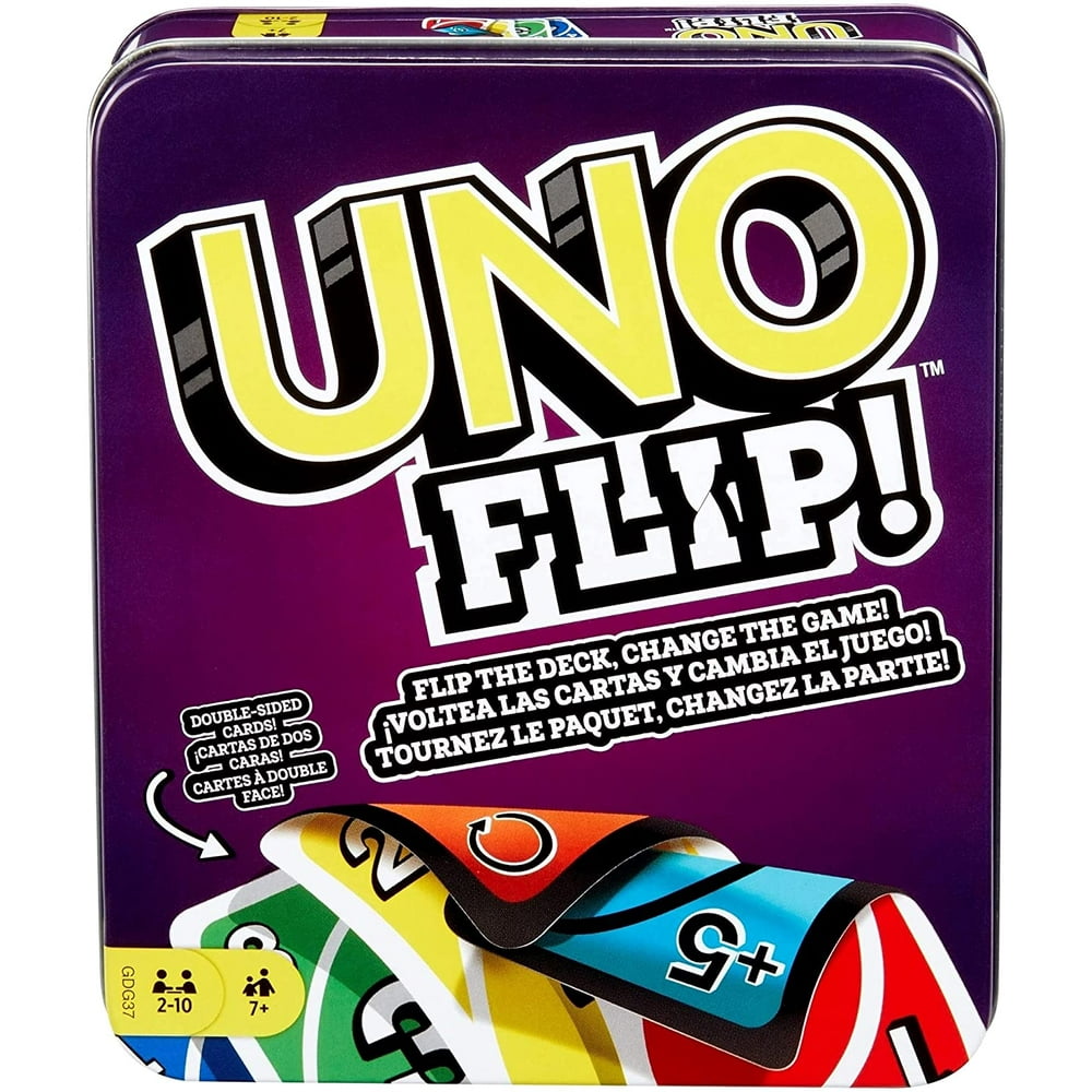 UNO FLIP! Family Card Game, with 112 Cards in a Sturdy