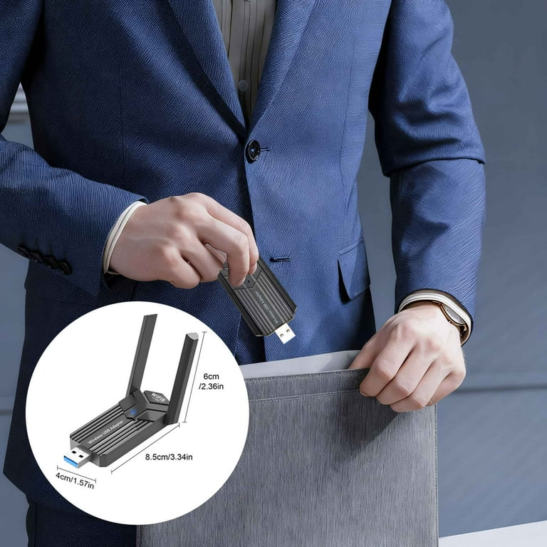 TSV WiFi6E USB 3.0 WiFi Adapter, TSV1800Mbps, for Windows 11/10