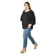 thumbnail image 2 of Blusa diseño tipo capa Roman Fashion /Tallas Extras, 1656 (Negro) negro 40, 2 of 5