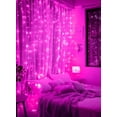 thumbnail image 4 of 300 LED Fairy Curtain Lights, 9.8ft x 9.8ft Curtain String Lights, USB Plug in 8 Lighting Modes LED Christmas String Hanging Lights with Remote for Bedroom Indoor Outdoor Weddings Party Xmas, 4 of 14