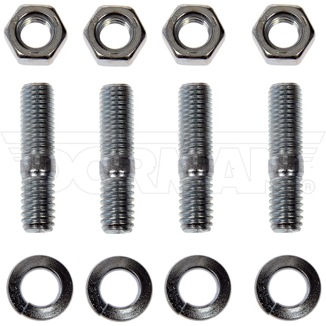 Help By Dorman Water Pump Stud Set 23733 1.25 Inch Stud Length; 0.31 Inch Stud Diameter; 5/16-18 Inch Thread Size/5/16-24 Inch Thread Size; 4 Nuts/4 Studs/4 Washers