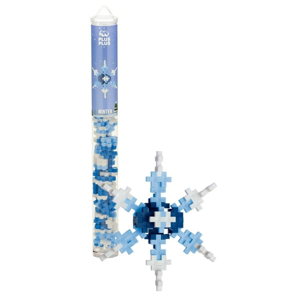 Juego de bloques de construcción de rompecabezas 3D PLUS PLUS Snowflake, 70 piezas
