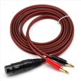 thumbnail image 1 of 4X Cable de Altavoz XLR A Banana, Cable de Audio XLR de 3 Pines Macho A Doble Banana, Enchufe de 4 mm Chapado en A XLR3 Pro HiFi, 1 of 10