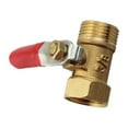 thumbnail image 3 of Brass Ball Valve with Rotary Handle Male Female Thread Hose Connector Switch Garden Farmhouse Water Flow Control Home Fitting 3/8 Inch, 3 of 7