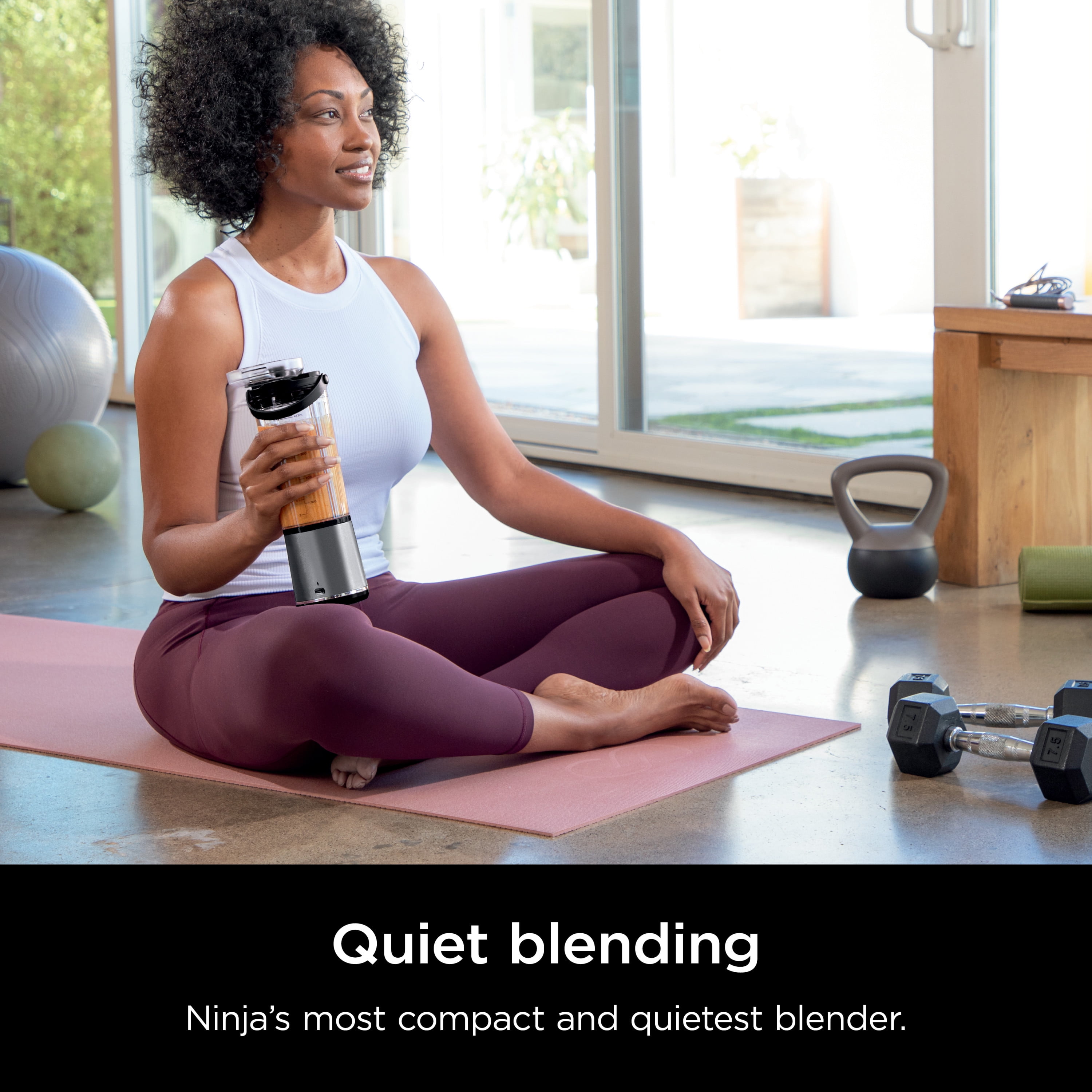 NINJA Blast 18 oz. Single Speed Black Portable Blender BC151BK