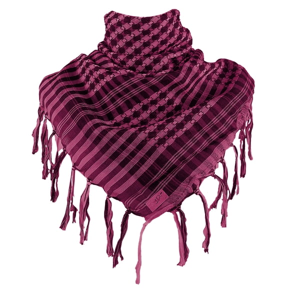 lixuesong Houndstooth Arab Keffiyeh Shemagh Scarf Tassels Lightweight Neck Warmer Cover Desert Scarves Shawl Headwrap