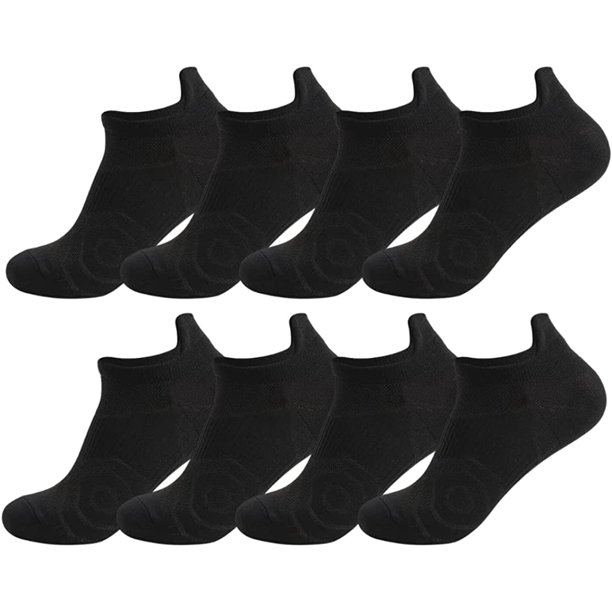 8 Pairs Ankle Compression Socks for Men and Women Low Cut Running Sock Sport Gym
