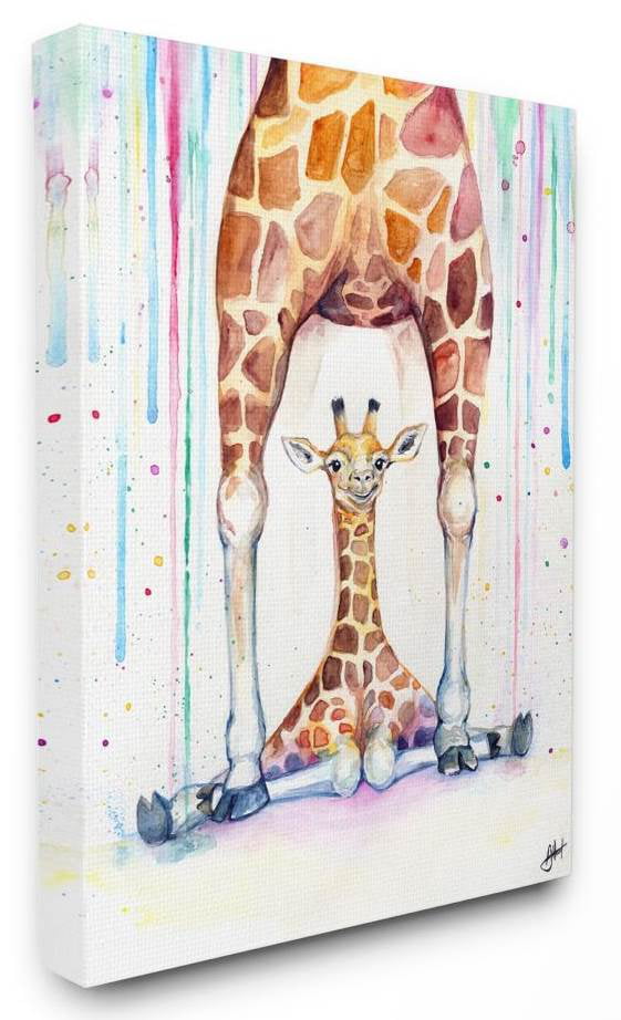 16x20" Cute Various Animals Giraffe Pig Abstract Art Wall Decor Painting Canvas 