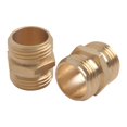 thumbnail image 2 of Us Garden Hose Adapter Male To Male Female To Female 3/4 Inch Brass 4 Pack, 2 of 8