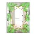 thumbnail image 2 of DESIGN ART Designart 'Efflorescent Gold Green 1' Glam Mirror - Printed Wall Mirror 27.5in.x39.5in., 2 of 5