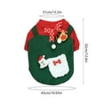 thumbnail image 4 of Cheapark Pet Christmas Classic Ruffle Dress - Casual Teddy Bear Design Soft Comfortable Apparel - Perfect for Holiday Parties - Festive Pet Christmas Gift, 4 of 6