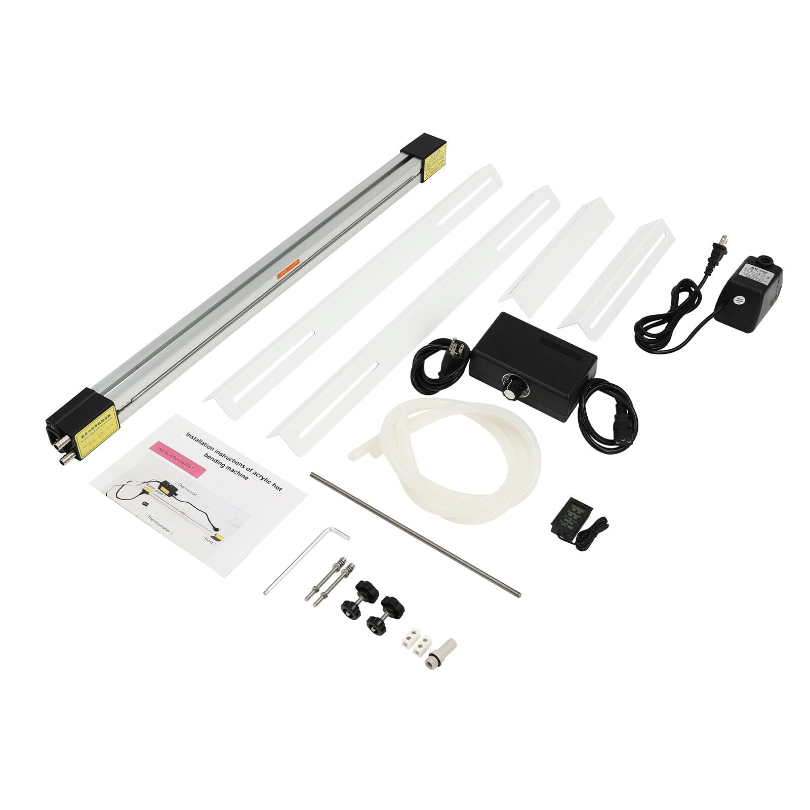 1000W 110V Acrylic Heat Bending Machine 24 inch PVC Strip Heater Bender with Bracket 0-100%(0-420°C)/32-752°F Adjustable Temperature