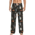 thumbnail image 2 of Lsque Fox In The Forest Print Men's Pajama Pants, Lounge Pant - Comfortable Home Wear,Elastic Waistband, Stylish Design-Medium, 2 of 9