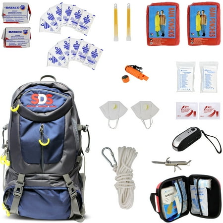 SDS | Survival Backpack Emergency Prep Supply Gear Bag Food Kit 2 Person 72
