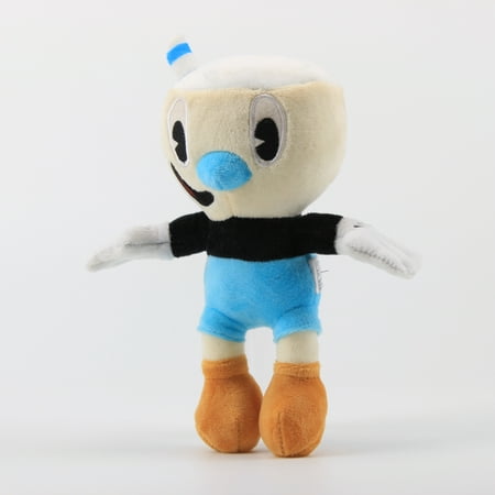 uiuoutoy Cuphead Game Toy Mugman Plush Doll Stuffed Toy 9'' Figure
