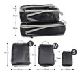thumbnail image 2 of MesaSe 3 Pcs Sac de Rangement de Voyage - 3 Pcs Sac de Tri de Bagages Multifonction Imperméable Sac de Compression de Voyage, 2 of 11