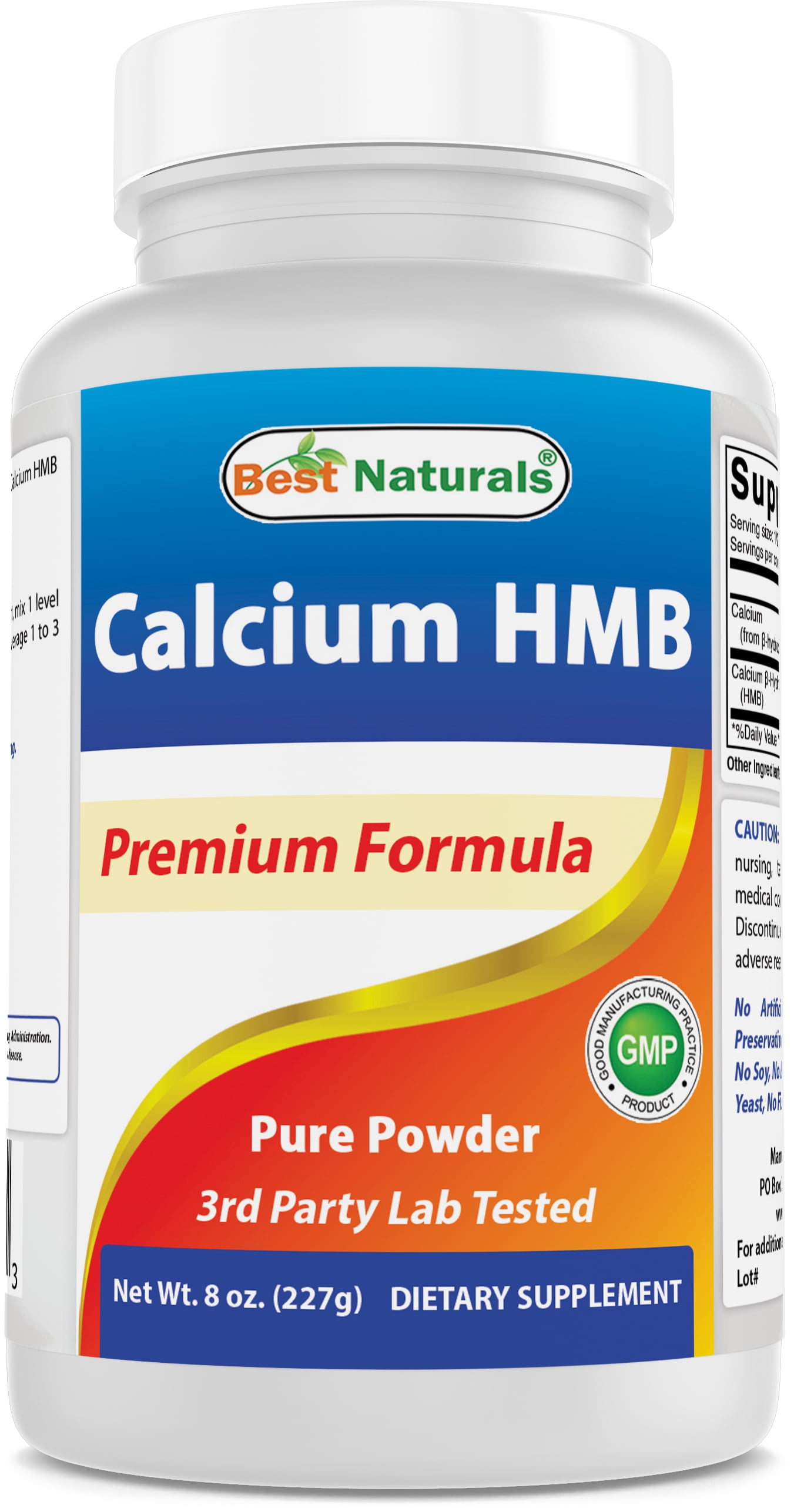 Best Naturals HMB (BetaHydroxy BetaMethylbutyrate) Pure Powder 8 OZ