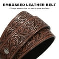 thumbnail image 5 of SUOSDEY Western Leather ​​Belts for Men Women Engraved Belt,Cowboy Cowgirl Embossed Belt for Jeans Christmas Gifts, 5 of 8