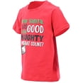 thumbnail image 3 of Boys Good At Being Naughty Kids Christmas Shirt Clothes (4Y, Red), 3 of 5