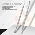 thumbnail image 3 of Outil à Ongles en Acier Inoxydable Double Tête Pousse-Cuticules et Dissolvant de Vernis à Ongles avec Poignée Antidérapante pour Manucure Professionnelle et à Domicile, 3 of 8