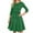 18#a Green, variant on Cocktail Dresses for Women Vintage Wedding Guest 3/4 Sleeves Formal Church Tea Dress Navy 2XL