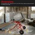 thumbnail image 3 of XtremepowerUS 4.6 Cubic Ft. Concrete Mixer, 1/2HP 560W Electric Cement Mixer Machine For Stucco With Wheel & Stand,Cement Mixing Tools For Mortar, Stucco & Fodder, 3 of 6