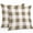 White Mocha Brown, variant on Green White Buffalo Check Throw Pillow Covers 18x18 Inch Set of 2, Farmhouse Plaid Modern Geometric Waterproof Outdoor Pillow Covers, Decorative Cushion Pillowcases for Couch, Sofa, Bed, Patio