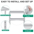 thumbnail image 3 of BeesClover 24*48/60*24 Inches Stainless Steel Table for Prep & Work, NSF Metal Commercial Heavy Duty Table with Adjustable Under Shelf and Foot,Backsplash for Restaurant, 3 of 7
