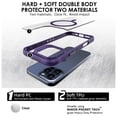 thumbnail image 2 of Uolo Soul+ iPhone 16 Pro Drop Rated Military-Grade Protective [MagSafe] Hard Shell Case, (4ft Drop Tested Slim Case) Purple, 2 of 5
