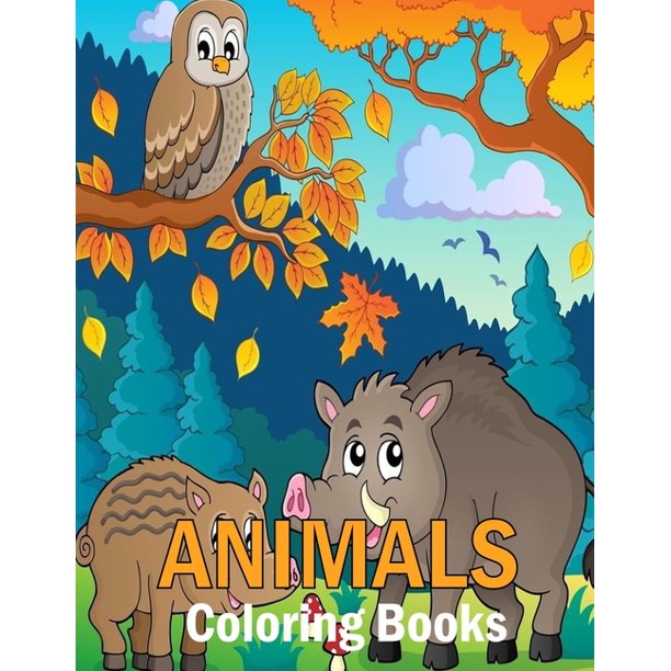 Download Animals Coloring Books An Adult Coloring Book Featuring Magnificent African Safari Animals And Beautiful Savanna Landscapes Plants And Flowers Paperback Walmart Com Walmart Com