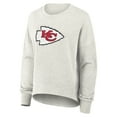 thumbnail image 2 of Women's Fanatics Heather Gray Kansas City Chiefs Oversized Hometown Pullover Sweatshirt, 2 of 3