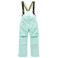 thumbnail image 6 of Boys Girls Unisex Classic Ski & Snow Bib Overall Winter Snowsuit Water-Resistant Windproof Outdoor Rain Bib Solid Color Trendy Winter Outerwear, 6 of 7