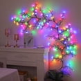 thumbnail image 4 of LNGOOR USB Operated Multicolor 1pc 96 LED Indoor Outdoor Fairy Lights - 180CM/5.90FT Twinkle String Lights with 8 Lighting Modes - Bedroom Dorm Patio Tapestry Backyard Garden Party Indoor, 4 of 6