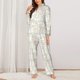 thumbnail image 2 of Balery White Rabbit Conjunto de Pijama con Estampado para Mujer, Conjunto de Dos Piezas con Manga Larga, Ropa de Dormir Suave con Bolsillos, Pijamas Cómodos-Medium, 2 of 7