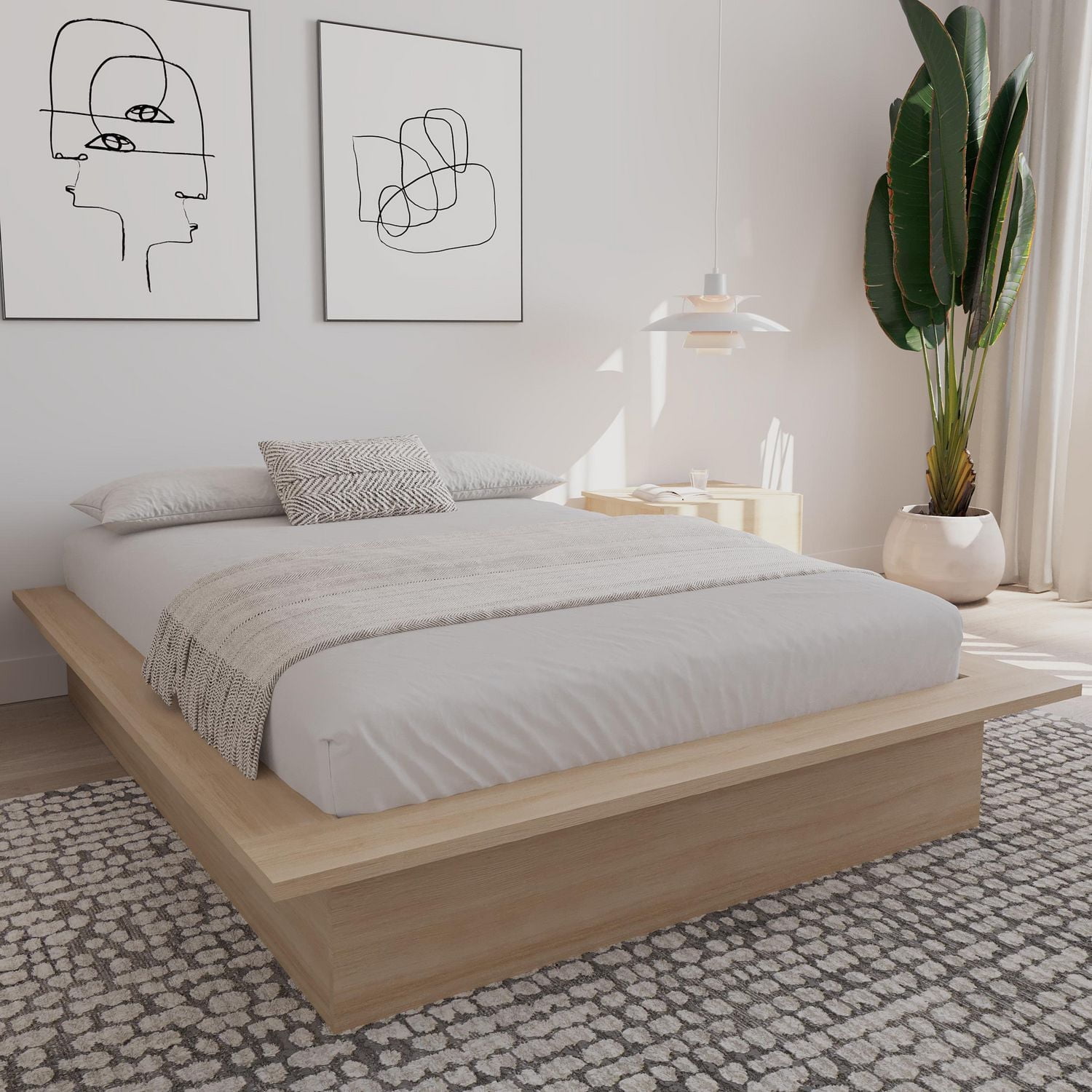 Nexera Malibu Platform Bed Frame