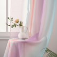 thumbnail image 4 of Cortina transparente Yancorp Rainbow Ombre 132 x 213 cm, 1 panel, 4 of 7