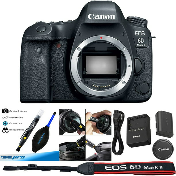 hout Mail niemand Canon EOS 6D Mark II DSLR Camera (Body) - Deal Expo Bundle - Walmart.com