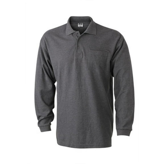 James and Nicholson Long-Sleeved Pique Polo