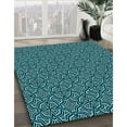 thumbnail image 3 of Ahgly Company Machine Washable Indoor Rectangle Transitional Deep Teal Green Area Rugs, 8' x 12', 3 of 7