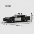 thumbnail image 5 of 1993 Intercept Police Cars MOC Vehicle SWAT Patrol Building Blocks City Speed Champions Crown Victoria Model Technique Kids Toys NEW, 5 of 7