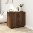 thumbnail image 1 of vidaXL Sideboard Brown Oak 80x40x75 cm Engineered Wood, 1 of 5