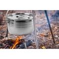 thumbnail image 4 of Juego de utensilios de cocina para acampar Wealers de acero inoxidable, 4 piezas, 4 of 9