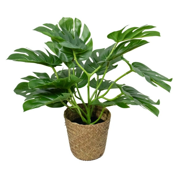 Simulation Plants Nordic Style Green Plants Turtle Back Leaves Design, Living Room Bedroom Office Corner Decoration Indoor Artificial Potted Plants, Material