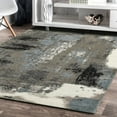 thumbnail image 3 of Ox Bay Macia Abstract Painted Indoor Area Rug, Gray & Blue, 7'9" x 9'5", 3 of 9