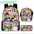 thumbnail image 1 of Conjunto de tres piezas alrededor de ROBLOX para estudiantes de escuela primaria y secundaria, mochila escolar, bolsa de mensajero, bolsa de lápices, mochila para niños, 1 of 4