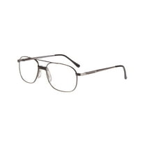 NEW HORIZON EYEWEAR Silver Aviator MARINE Eyeglasses 58mm with Case