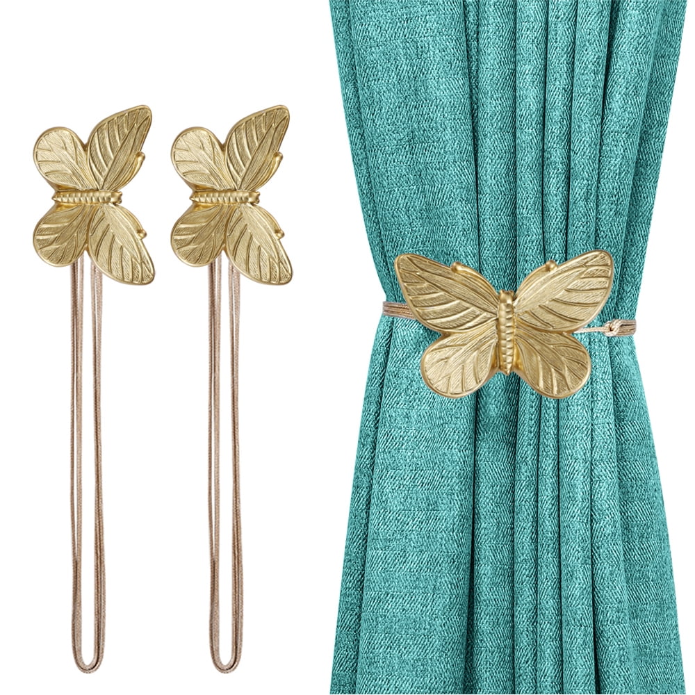 Curtain ties and Holdbacks,2 Pack Vintage Butterfly